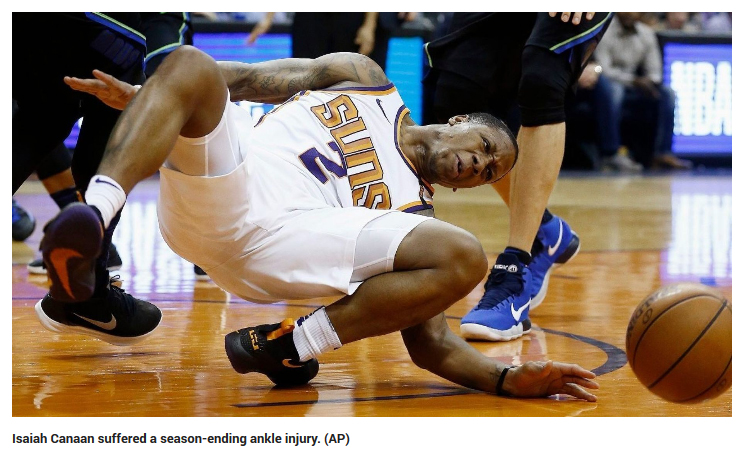 AP Photo - Isaiah Cannan Foot Injury