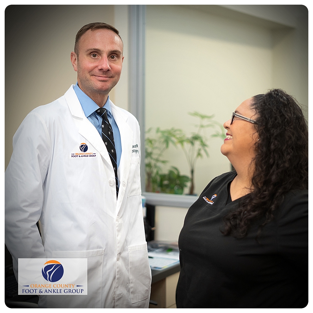 Dr. LeJeune - with Staff Member - OCfeet.com