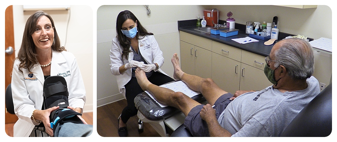 Dr. Wilvang and Patient - OCfeet.com