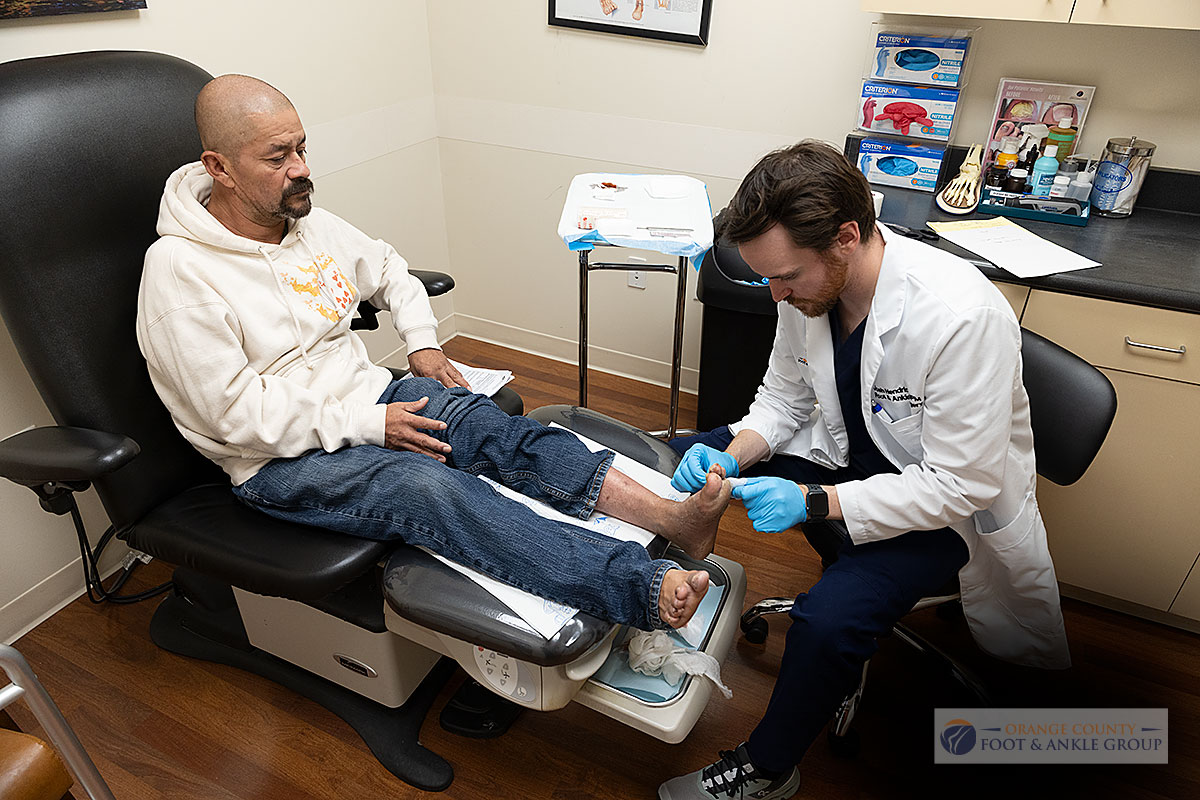 Dr. Hendricks in the office with patient